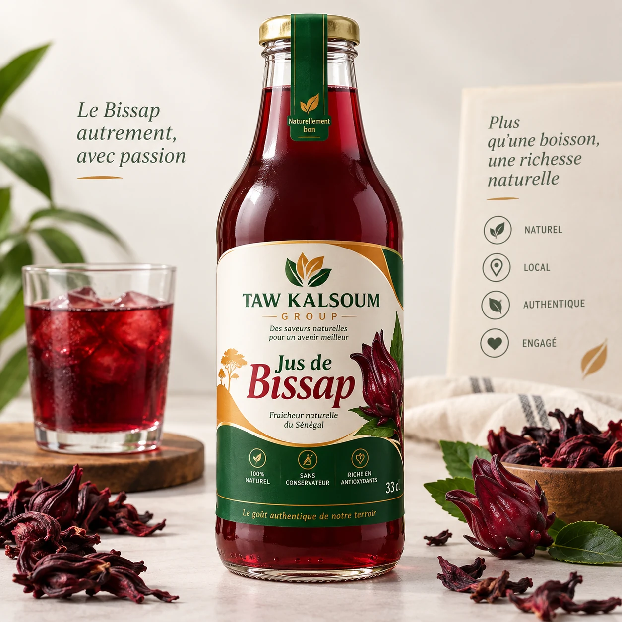 Jus de bissap TAW KALSOUM GROUP