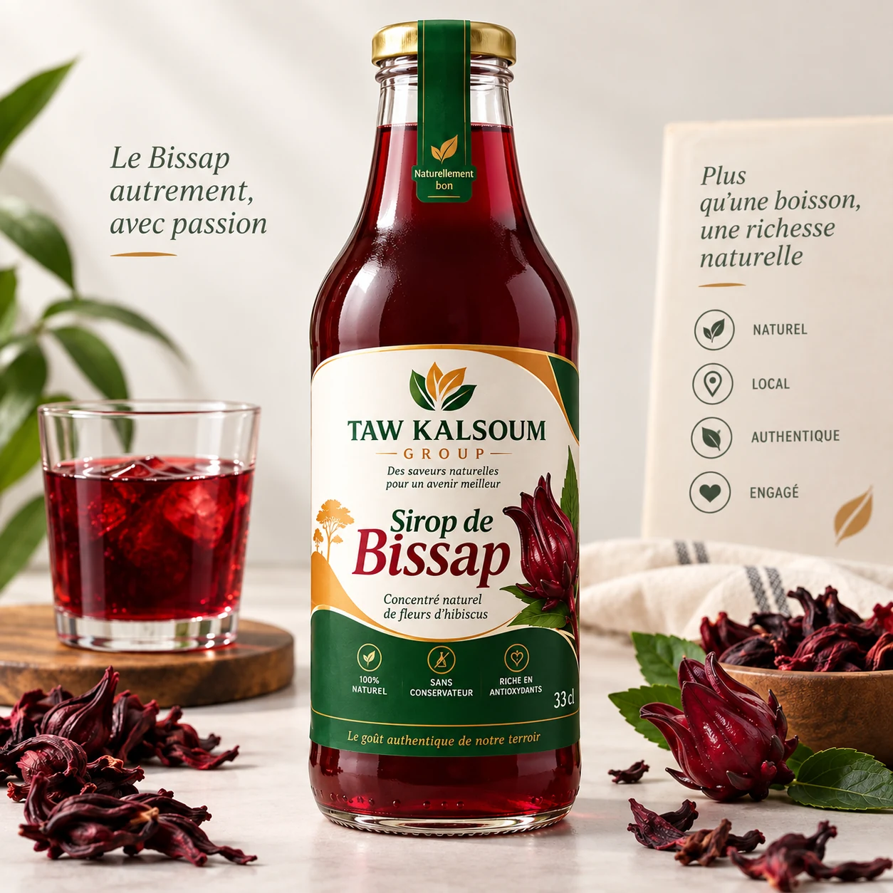 Sirop de bissap TAW KALSOUM GROUP