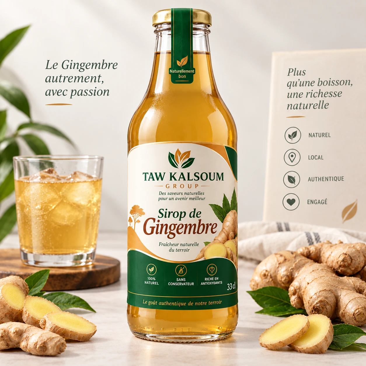 Sirop de gingembre TAW KALSOUM GROUP